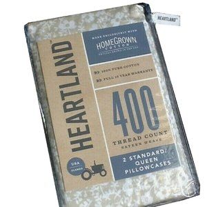 SWEET FLORAL Heartland 400 TC 100% Cotton Sateen STANDARD / QUEEN Pillowcases